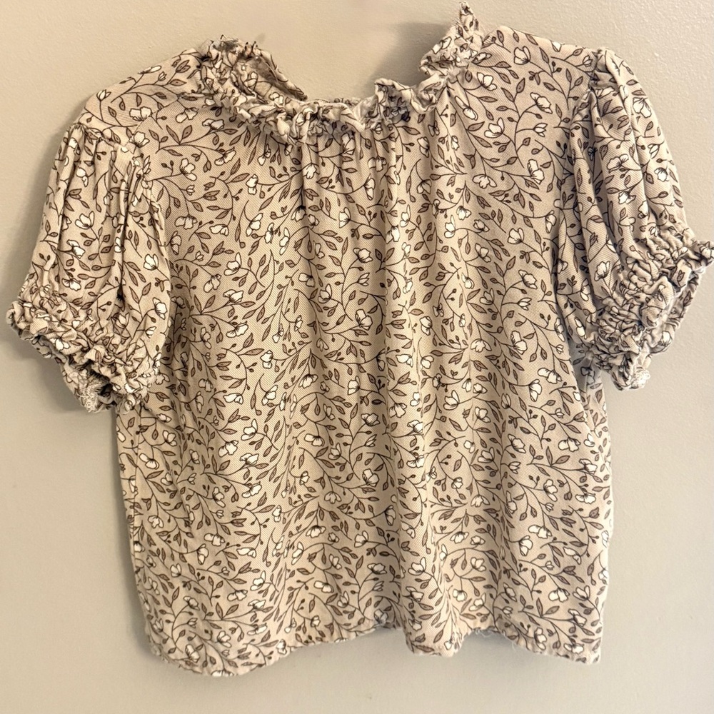 Rylee + Cru 4 5Y Stella Blouse Magnolia Floral Ruffle Top Spring Boutique